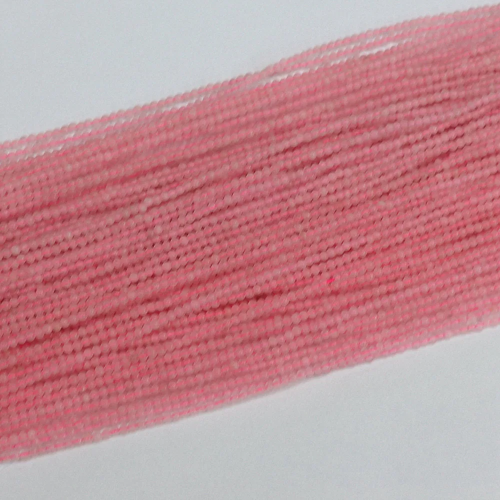 Натуральный розовый натуральный камень 2 мм 3 круглые свободные бусины из