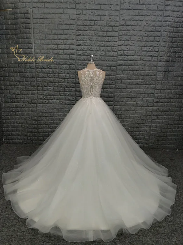 Белое Бальное Платье Свадебное платье 2019 винтажное принцессы с кружевной