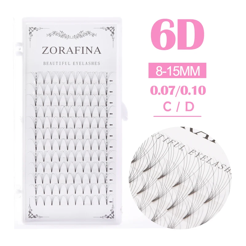 ZORAFINA 6D Поддельные ресницы накладные ресницы|Накладные ресницы| |