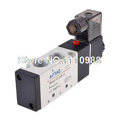 

DC 12V 5 Port 2 Position Single Solenoid Valve 4V310-10