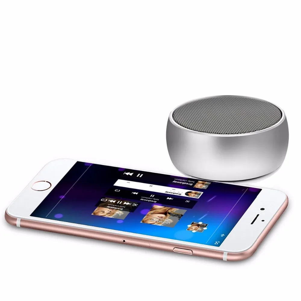 Время владельца BS01 Mini Bluetooth Динамик Портативный бас стерео С микрофоном Micro SD/TF