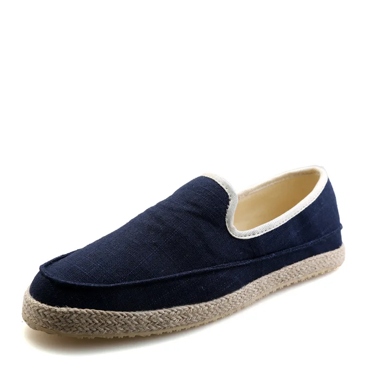 2016 Летний Отдых Ленивые Мужчины Моды Соломы Холст Обувь (размер: 39-44) |