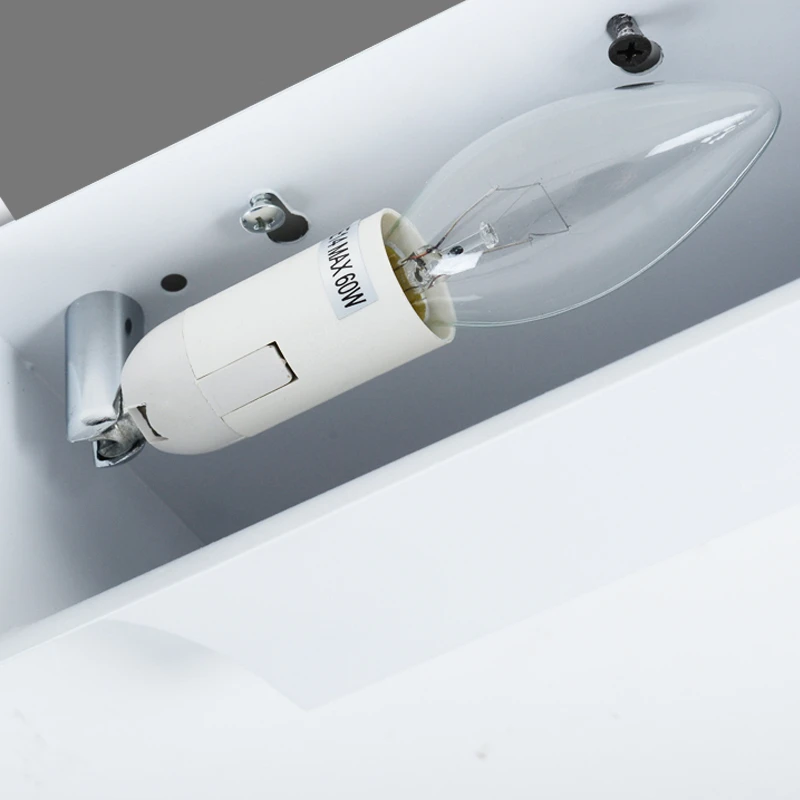 Белый/Серебряный Железный декоративный настенный светильник для гостиной