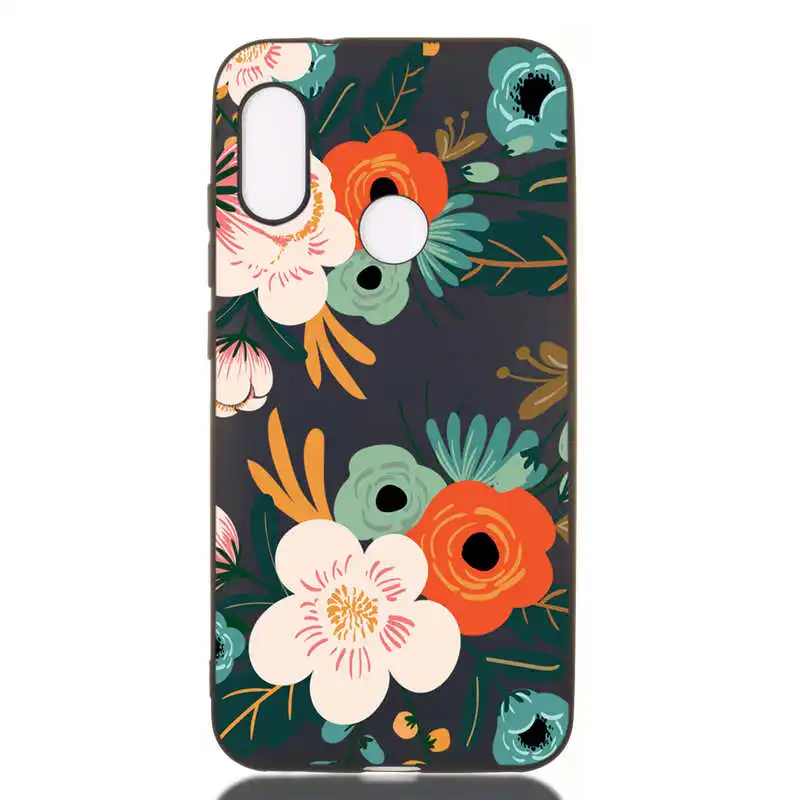 Чехол для Xiaomi Mi A2 Lite силиконовый мягкий ТПУ чехол с цветочным принтом Защитные