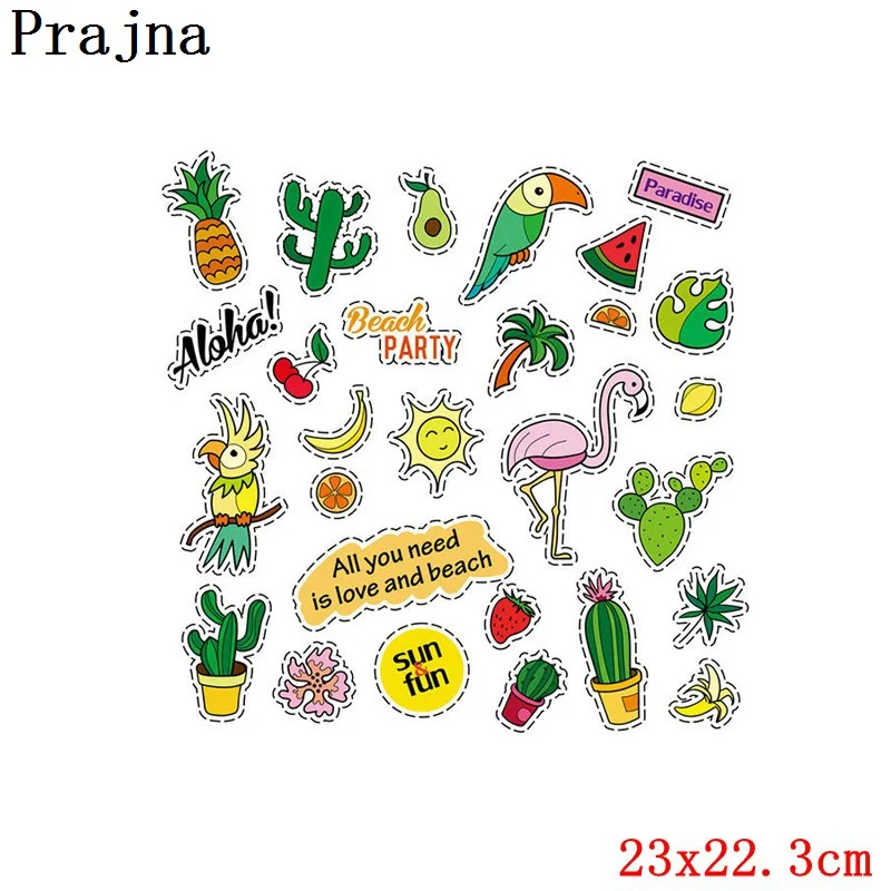 Prajna, милые наклейки с животными, Мультяшные, для детей, термопереводные, железные, на переводе, нашивки для одежды, сделай сам, моющиеся, уровень А - Цвет: Серый