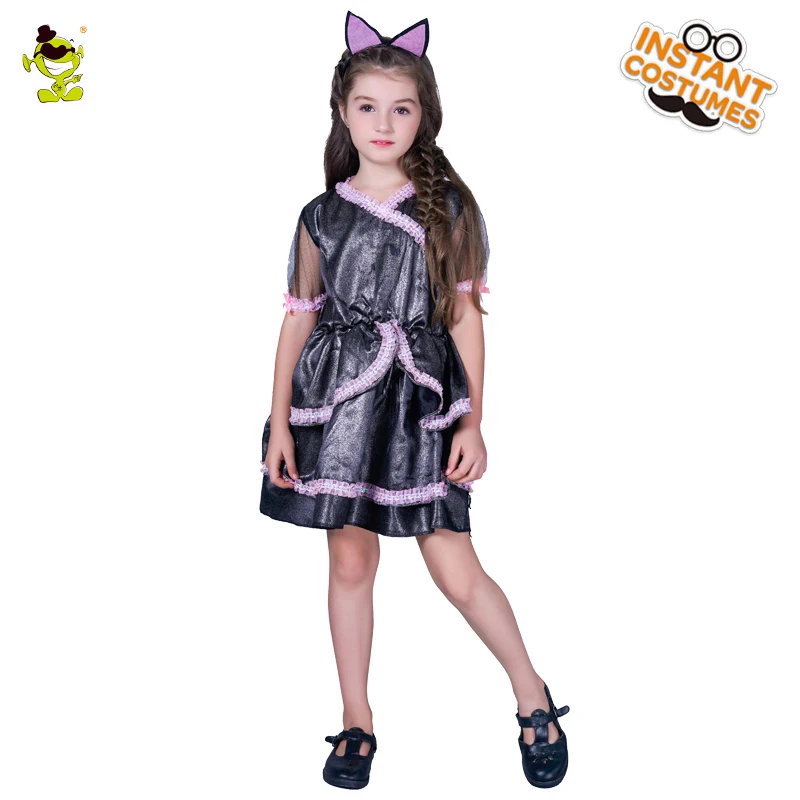 

Halloween Costumes for Baby Girl Dress Cat girl Animal Cosplay Birthday Girl Cat Princess Costumes Clothing
