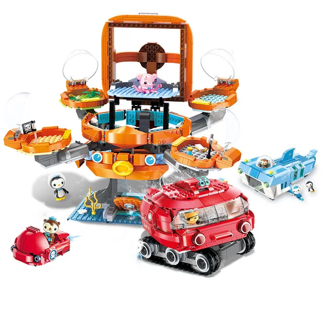 ThinkEasy Octonauts субмарина и морская база развивающие игрушки экшн фигурки для детей