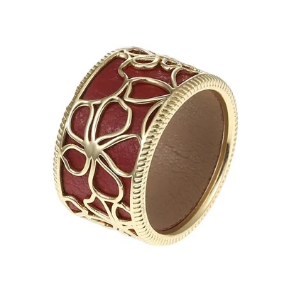 Cremo жоржет кольца коктейль Bague Cremo кольцо Жираф для женщин Сменные Cuir полые кожаные кольца элегантные Bijoux Femme