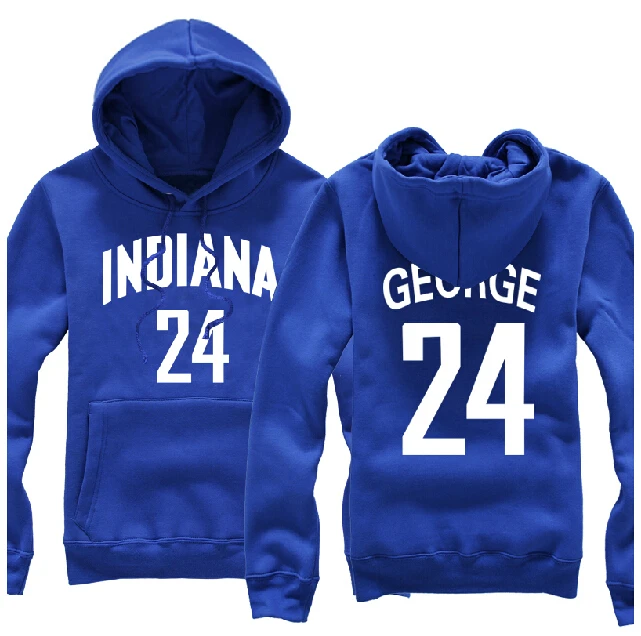 winter/autum basketball man hoodie Geoge zipper fleece hoodies black/red/blue | Мужская одежда