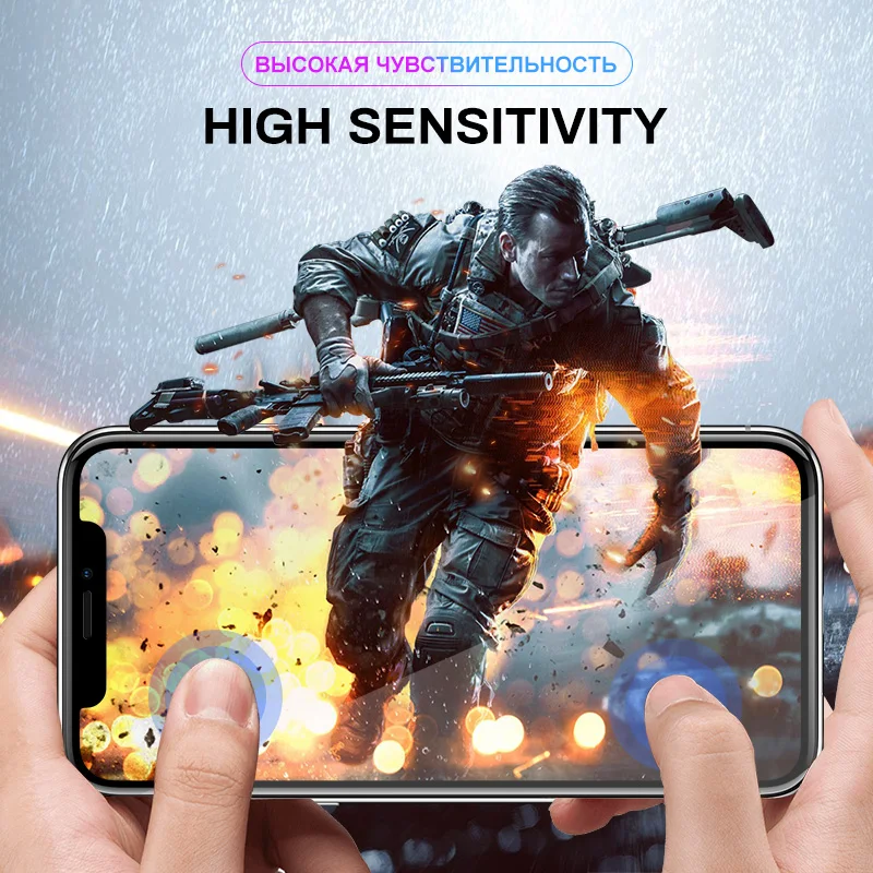2 шт./лот 9D Защитное стекло для iPhone 6 6s 7 8 Plus полное покрытие X Xr Xs Max защита экрана