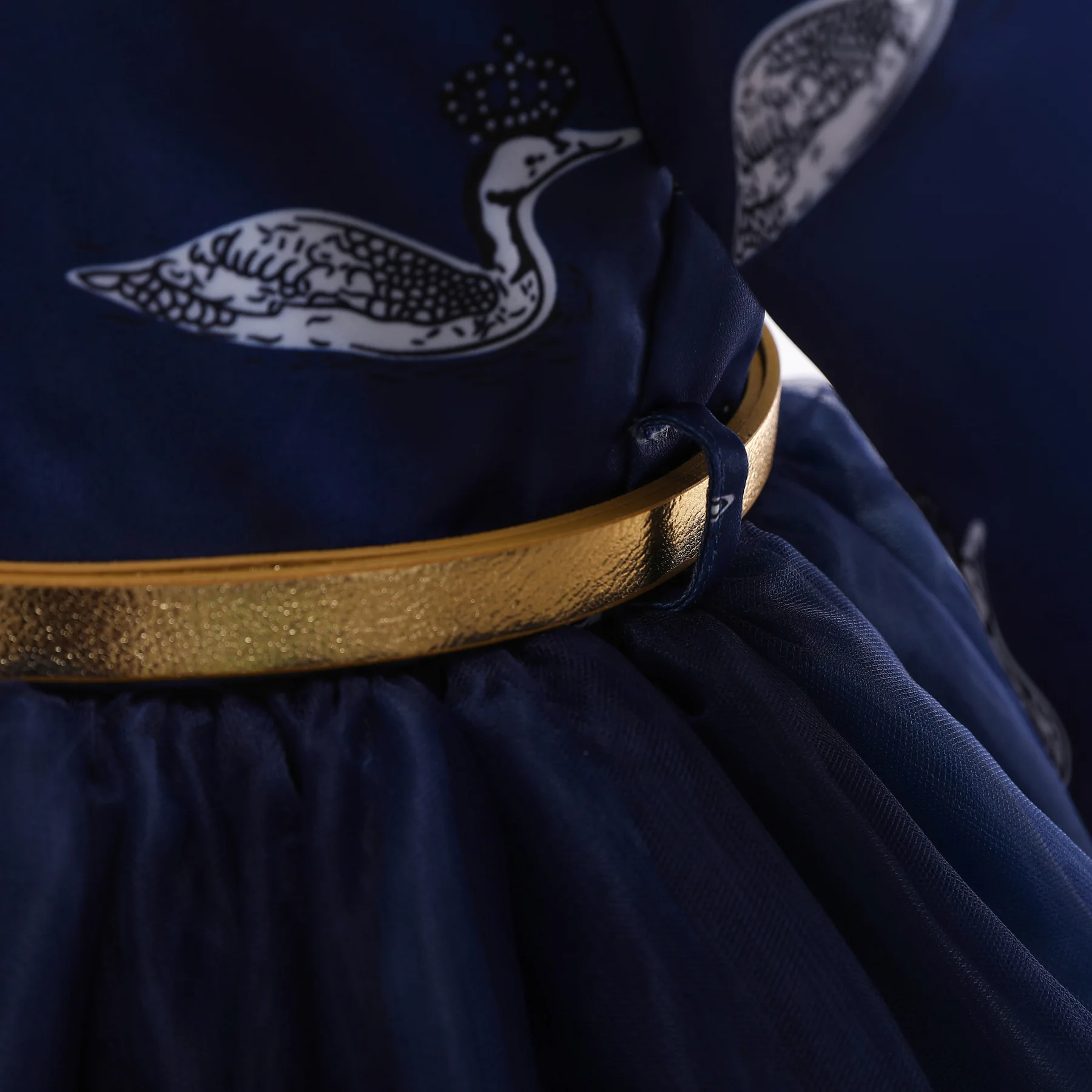 Вечернее платье для девочек с лебедем принцессы костюм малышей бальное до