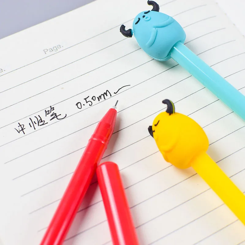 2 шт. милые черные чернила для ручки с монстрами кавайные канцтовары подарки