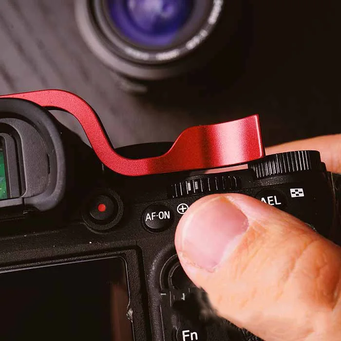 Держатель для большого пальца горячий башмак чехол для sony A7R A7S A7R II A7 II A9 A7R3 A7RIII ILCE-7RM3 A7R Mark III Красный Черный Серебристый