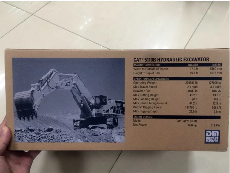 Новая цветная коробка модель DM Cat 5110B гидравлическая лампа 1/50 #85098 строительные