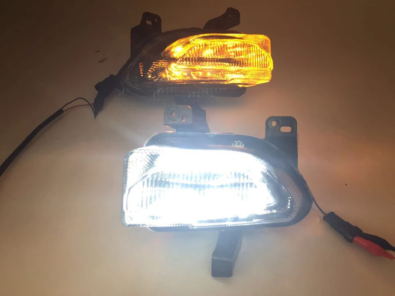 Автомобильная проблесковая 2 шт. DRL Для Jeep renegade 2015 2016 2017 2018 Светодиодный дневной