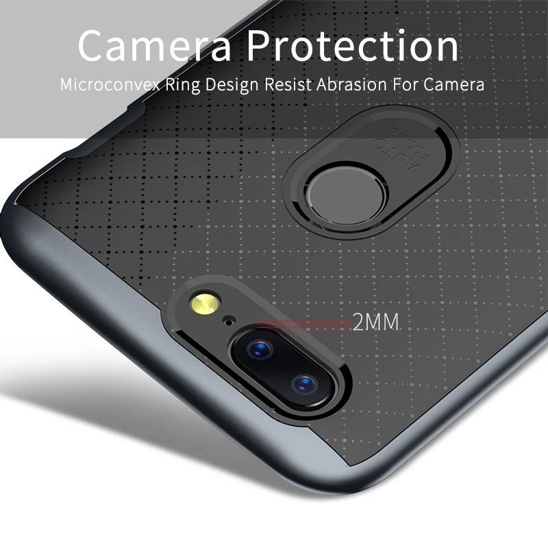Original Ipaky Cover for Oneplus 5T Case PC Frame TPU Silicone 2 in 1 Phone One Plus 5 T Back Shockproof |