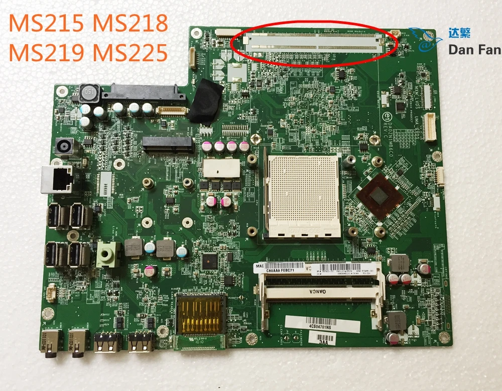 

570966-001 для HP MS215 MS218 MS219 MS225 материнская плата AIO DA0ZN1MB6C0 материнская плата 100% протестирована Полная работа