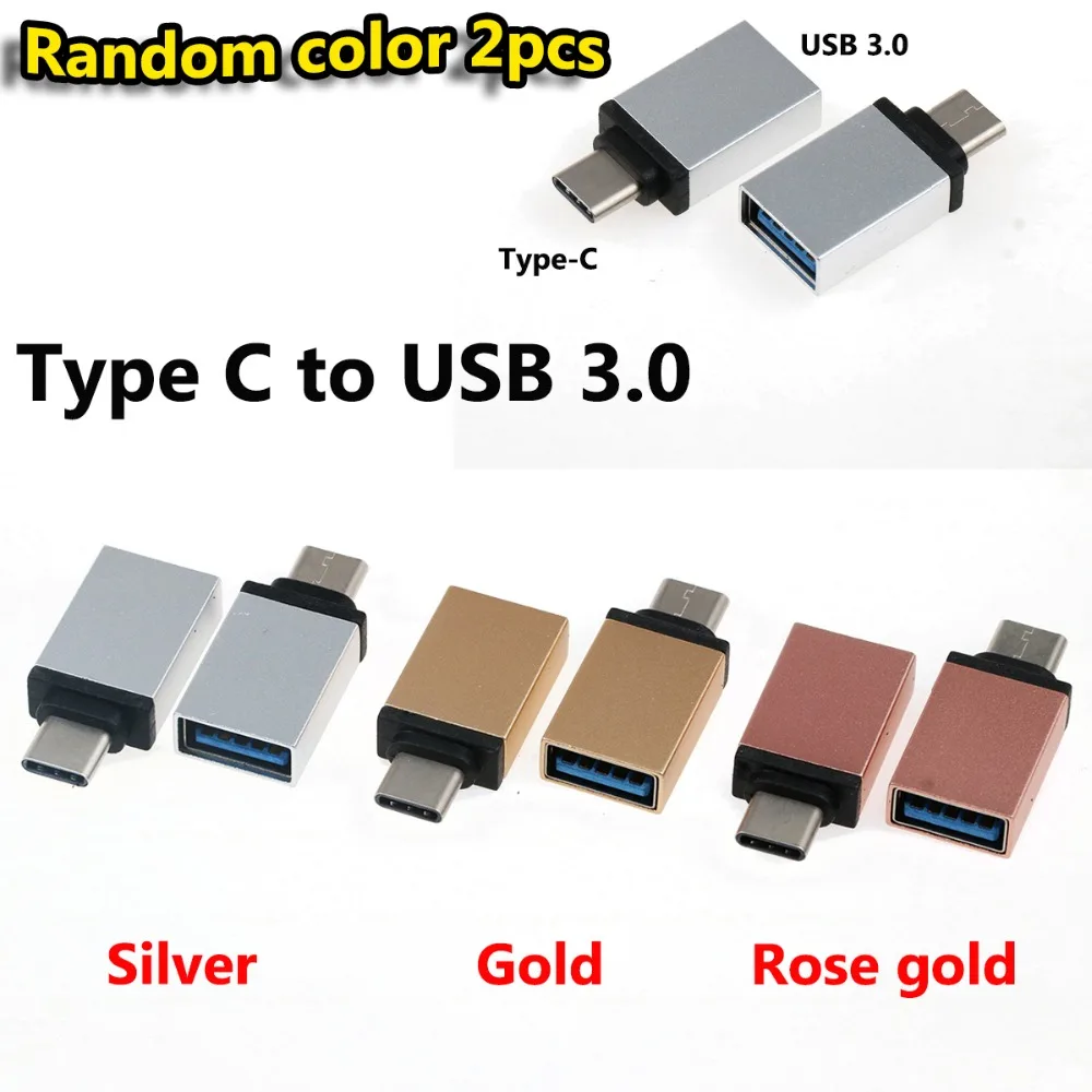 Переходник JCD с USB C на Micro 2 шт. переходник 3 0 для iphone X 8 7 6 5 Huawei p10 p9 OTG|Переходники и