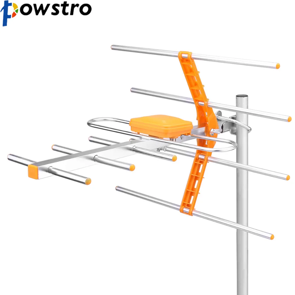 

Цифровая наружная ТВ-антенна Powstro HD с высоким коэффициентом усиления для DVBT2 HD TV ISDBT ATSC 470 МГц до 860 МГц наружная ТВ-антенна
