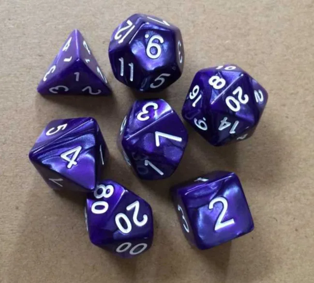 Бесплатная Доставка 2 шт. жемчужным узором 6 кубика для настольной