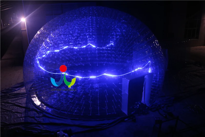 Диаметр 10 м Большая Надувная прозрачная палатка Igloo для вечерние НКИ мероприятия