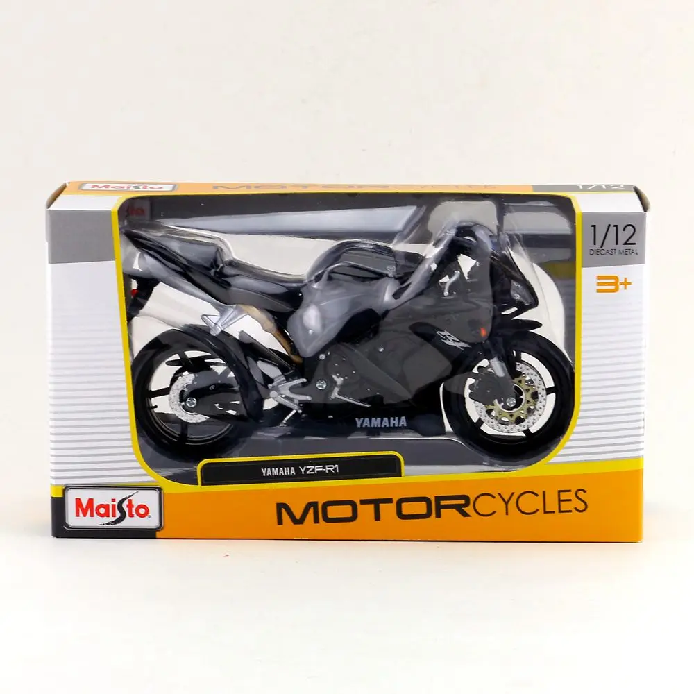 Модель мотоцикла Maisto/масштаб 1:12/имитация под давлением/модель YAMAHA YZF R1
