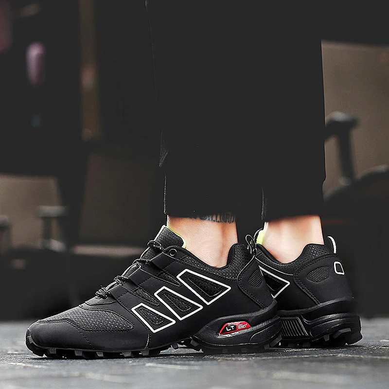 Breathable Shoes Men Lace-up Mesh Sneakers Summer New Casual Shoes Man Plus Size 39-46 Trainers Male Slip-On Outdoor Footwear