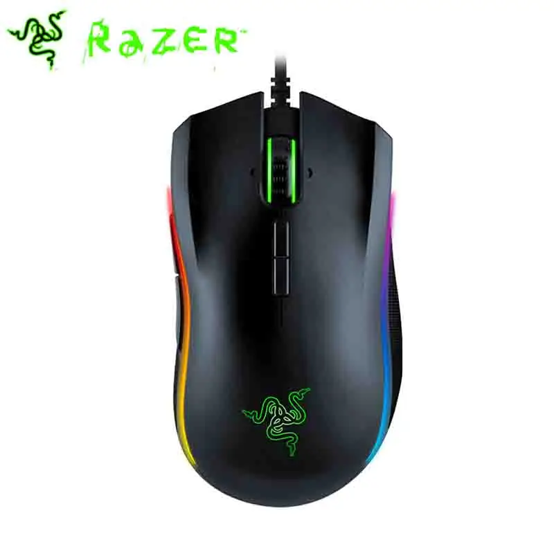 Проводная игровая мышь razer Mamba Elite, Chroma Lighting, 16000 dpi, 5G, оптический сенсор, 9 программируемых кнопок, эргономичный дизайн