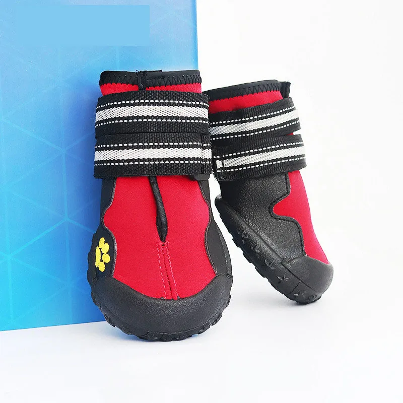 High Quality Shoes Dog Shoe For Chihuahua Large Dogs Anti-slip Black Waterproof Spring Pet Reflective | Дом и сад