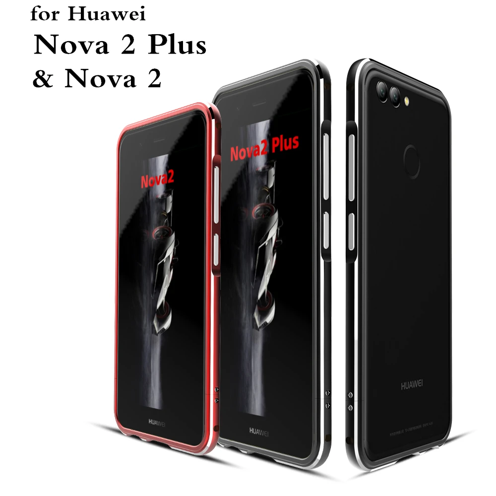 Ультратонкий защитный чехол алюминиевый бампер с рамкой для Huawei Nova 2 Plus /