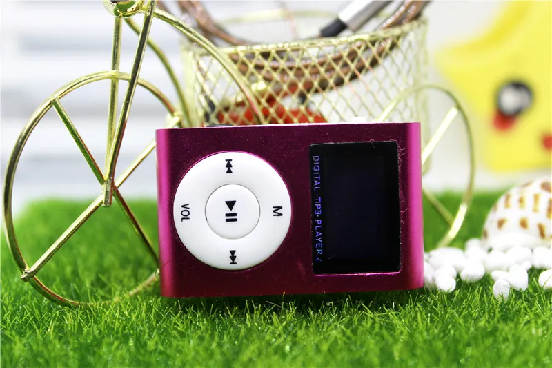 FM MP3 плеер ЖК-экран металлический мини Клип Музыка MP 3 радио Поддержка Micro TF/SD слот портативный плеер Спорт MP3-Player