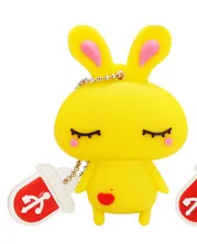 Usb флешка 2,0, мини-флешка с изображением голубого кролика, 4 ГБ, 8 ГБ, 16 ГБ, 32 ГБ, 64 ГБ, флеш-карта памяти, 128 ГБ, usb флеш-накопитель - Цвет: USB 2.0