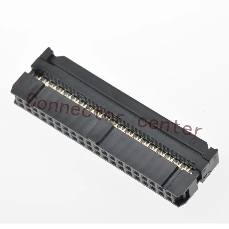 Высококачественный коннектор IDC полностью золотистый с шагом 2 54 мм 40 контактный