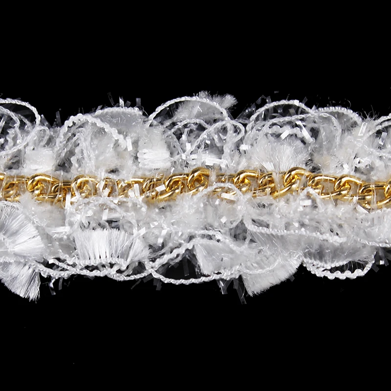 Кружевная лента с золотистой оплеткой 20 ярдов|lace cord|trim sewingsewing accessories |