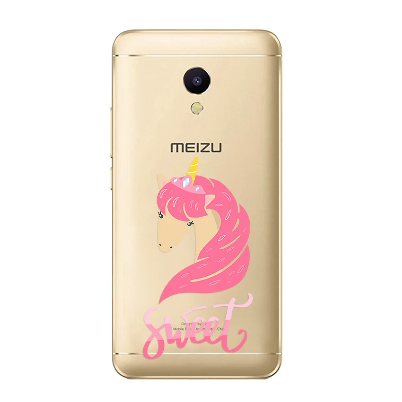 Unicorn Phone Case for Meizu M5C M5S Pro 7 Plus U10 U20 M6 Note Cute Rainbow Horse Soft Silicone Back cover TPU |