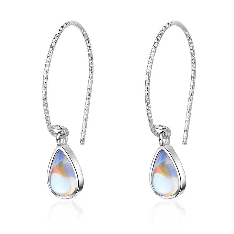 

LUKENI New Arrival Crystal Water Drop Earrings For Women Jewelry Female Fashion 925 Sterling Silver Earrings Girl Accessories