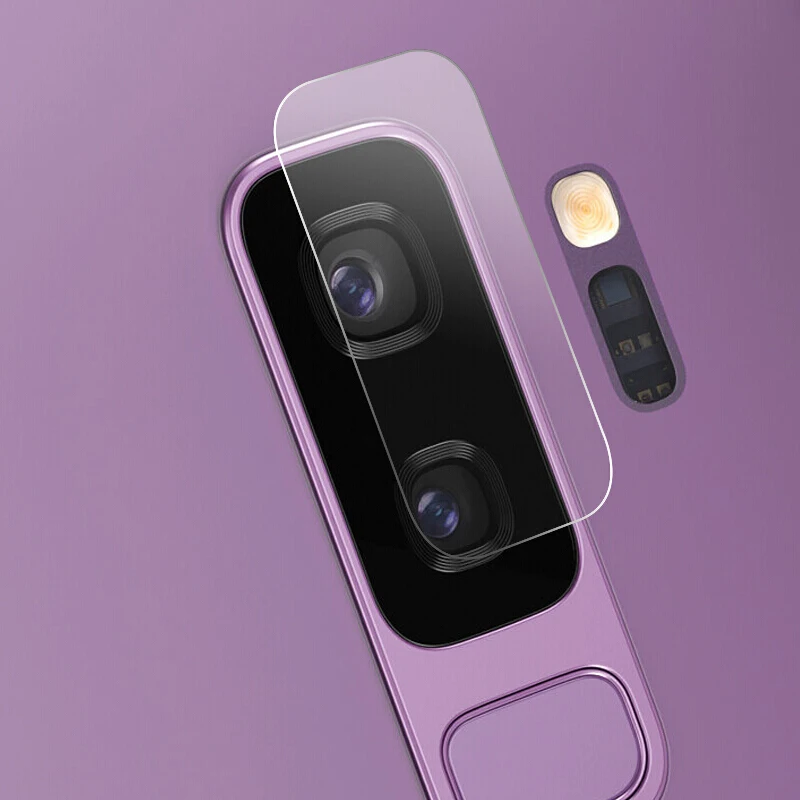EXUNTON 2 шт. Камера Защитная пленка для samsung Galaxy S9 плюс S9Plus + мягкая задняя крышка