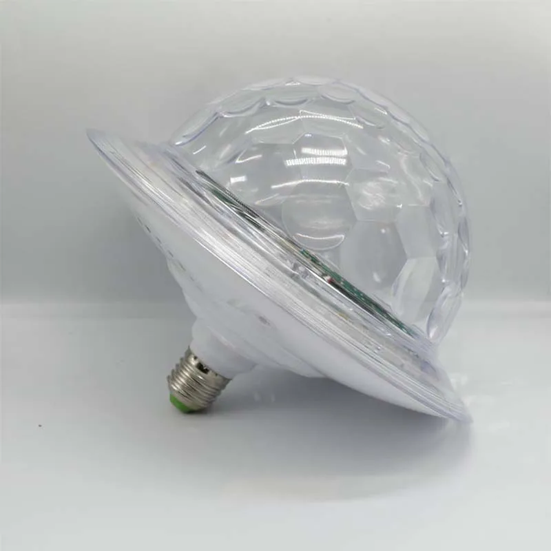 Светодиодные лампы для дискотеки с автоматическим вращением RGB E27 лампочки