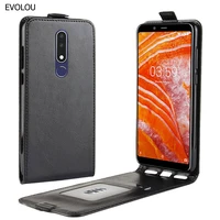 for vertical flip cover nokia 3 1 plus 7 1 5 1 6 1 2018 case up down leather phone case for nokia 7 1 plus 5 1 phone bag cover