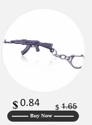 Fashion AK-47 Gun Model Pendant Necklaces Steampunk Acrylic Jewelry Arms AK 47 Alloy Statement Necklace For Men