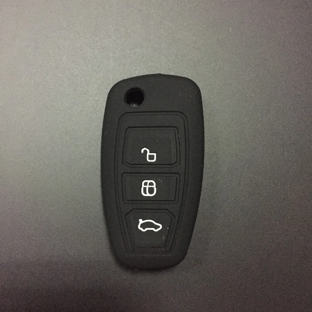 3 кнопки флип чехол для автомобильного ключа силиконовый Ford Ranger C Max S Focus Galaxy Mondeo