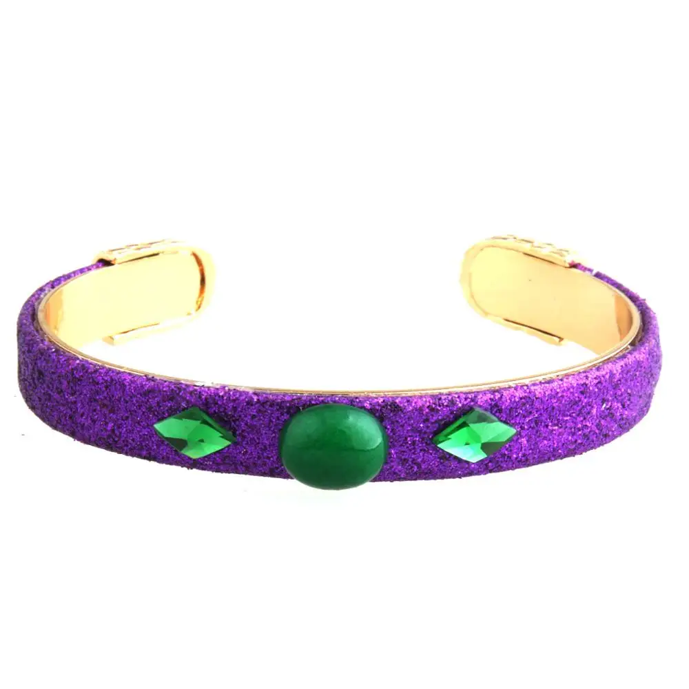 purple green NeeFu WoFu браслеты из змеиной кожи, открытые браслеты для женщин, модные роскошные ювелирные изделия, Очаровательная брендовая коллекция - Окраска металла: purple green