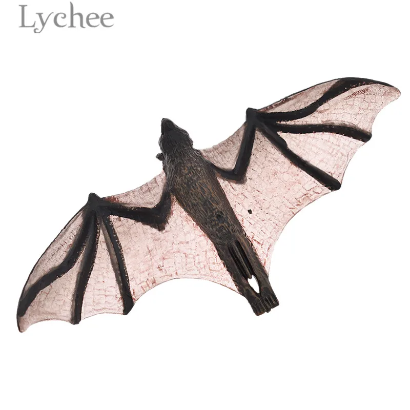 Lychee имитация жизни летучая мышь миниатюрные фигурки животных сказочное