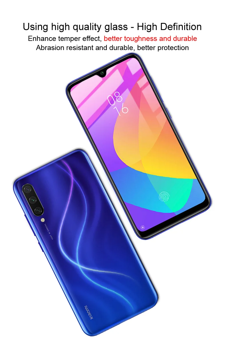 Для Xiaomi mi A3 стекло с полным покрытием IMAK Pro+ пленка Xiaomi mi A3 закаленное стекло Xio mi A3 mi A 3 3A защита экрана mi A3 стекло
