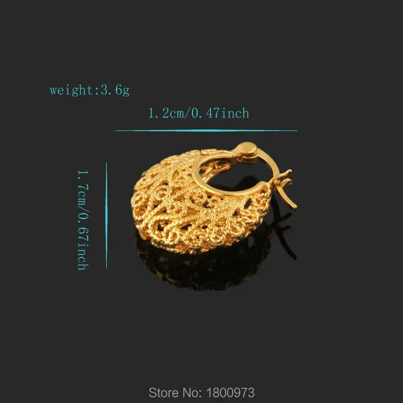 Новые винтажные серьги Модная бижутерия золотой цвет подарок для женщин Круглые