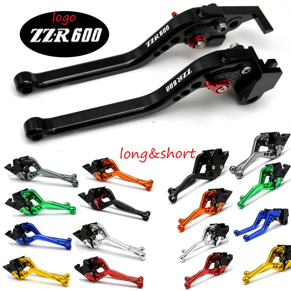 Короткие и длинные для Kawasaki ZZR600 ZZR 600 1990-2004 аксессуары мотоциклов рычаги тормозной