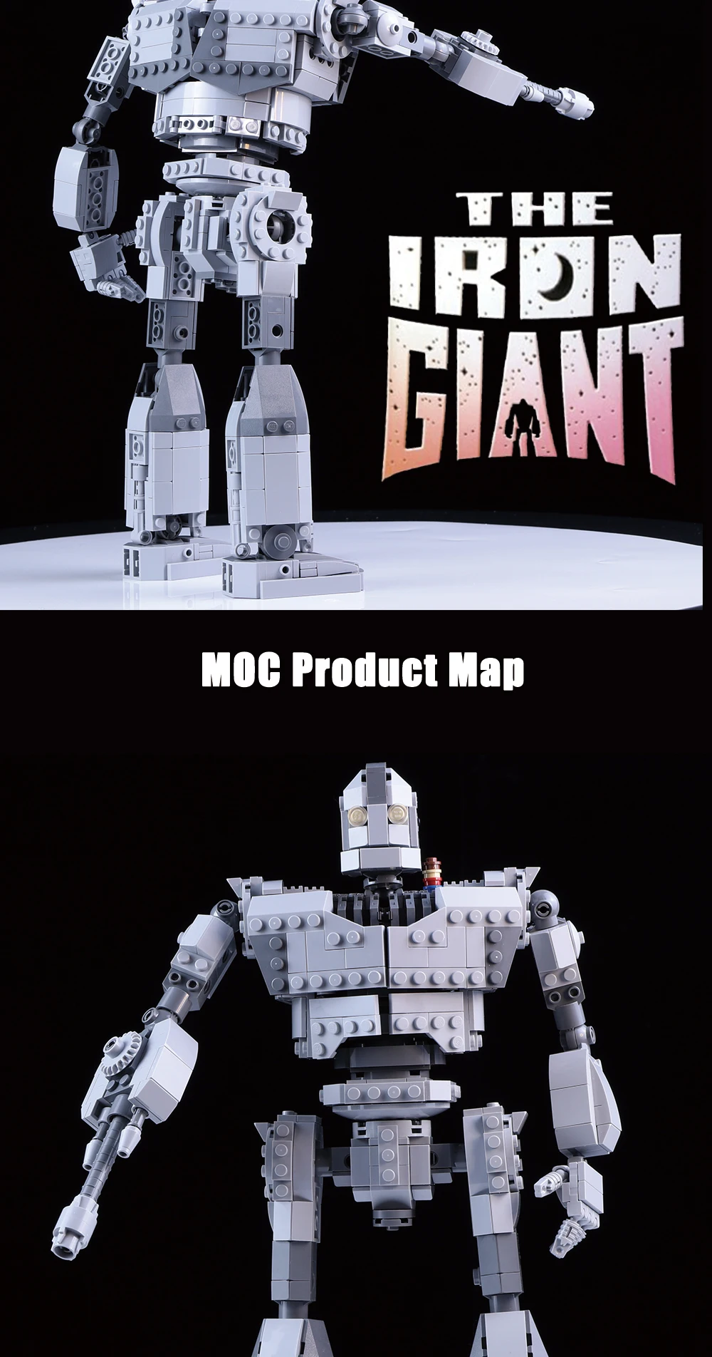 Новинка, робот MOC, подходит для железных роботов, фигурки города, гигантская модель, строительные блоки, кирпичи, детские игрушки, подарки для мальчиков на день рождения