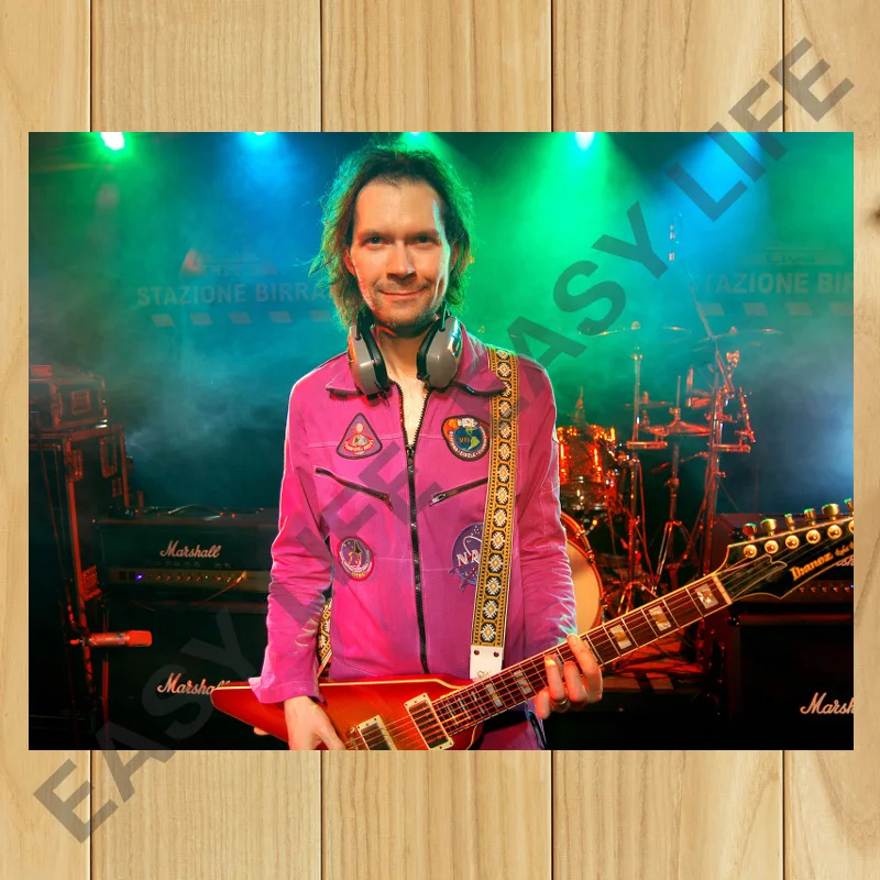 Paul Gilbert 001 Music poster Guitar master HD Bar/pub/cafe decration Home Living room Decor Wall FreeShipping|guitar pick|guitar potentiometerguitar