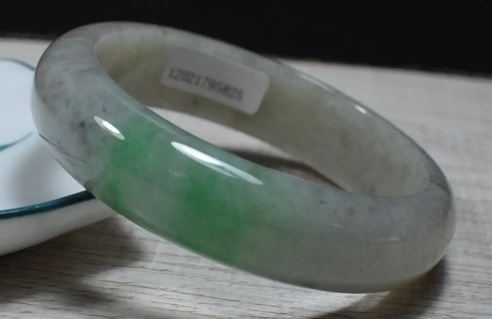 Сертифицированный Зеленый 100% натуральный камень стоунит браслет 55 мм 431655 |