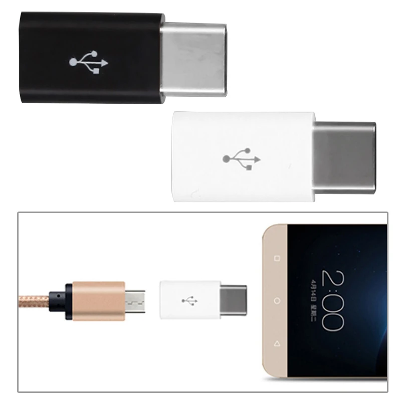 Адаптер Urijk USB преобразователь мини микро адаптер Мама в Type C V8 3 1 шт.|Адаптеры AC/DC| |